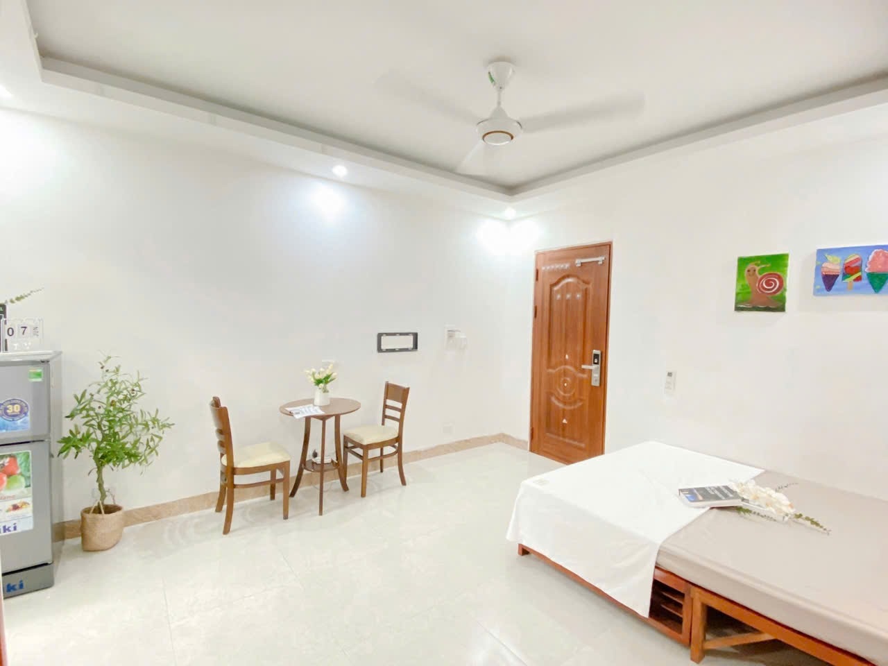 Phòng trọ Studio 25m2 tại Suha Home Nguyễn Ngọc Vũ - Cầu Giấy - Phòng ngủ